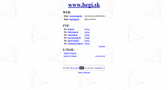 Desktop Screenshot of begi.sk