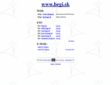 Tablet Screenshot of begi.sk